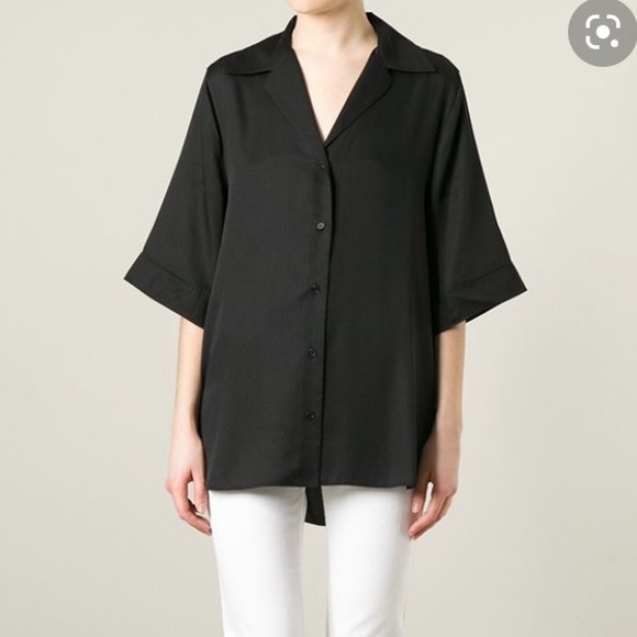 Acne Studios Albion Black Button Up Shirt Size XS-S (34) - Picture 1 of 11